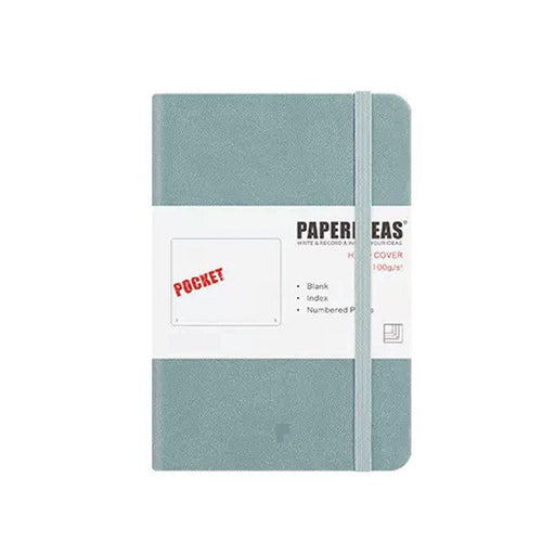 Hardcover A6 Pocket Notebook Blank - Fog Blue