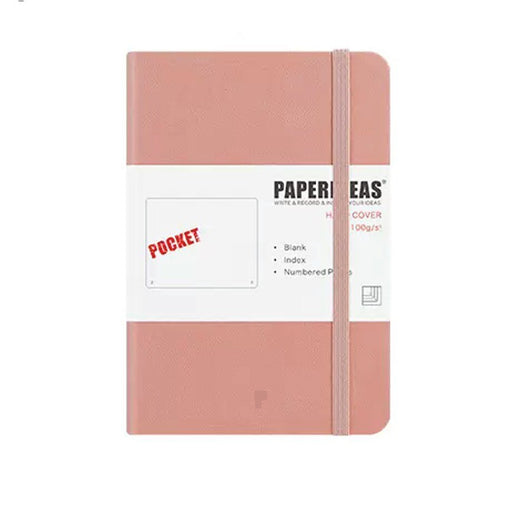 Hardcover A6 Pocket Notebook Blank - Pink Powder