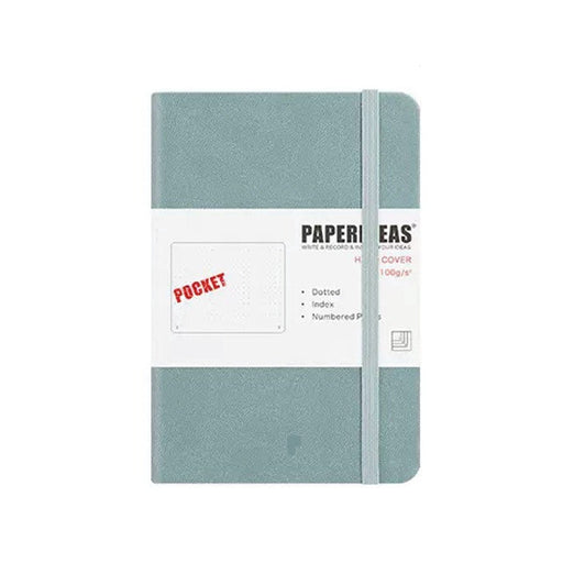 Hardcover A6 Pocket Notebook Dotted - Fog Blue