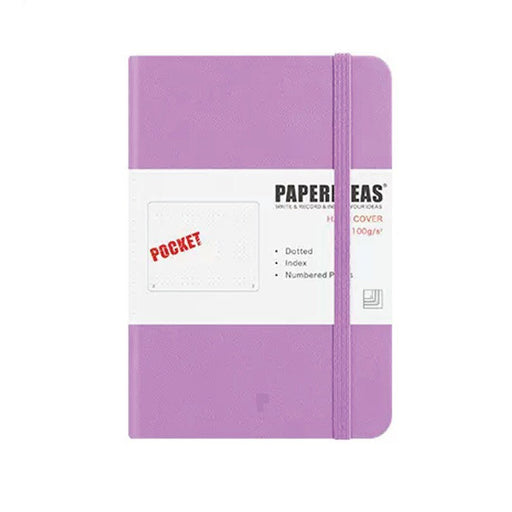 Hardcover A6 Pocket Notebook Dotted - Lilac Purple