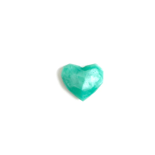 Heart Metalic Mint Brooch