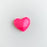 Heart Metalic Pink Brooch