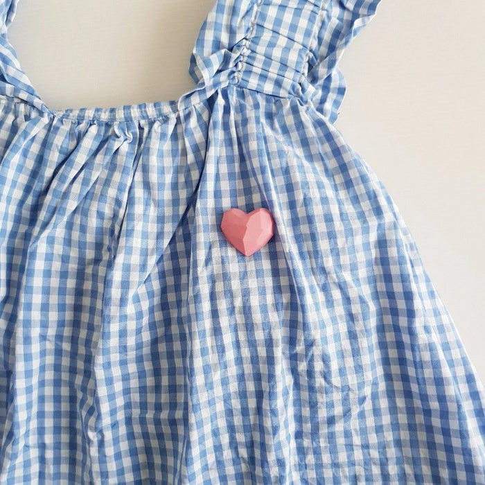 Heart Pastel Pink Brooch