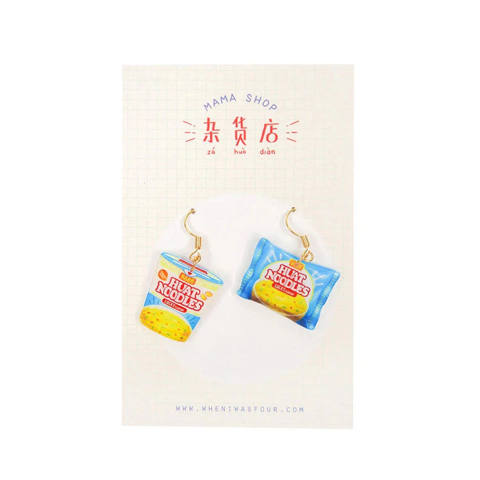 Huat Noodles Dangling Earrings