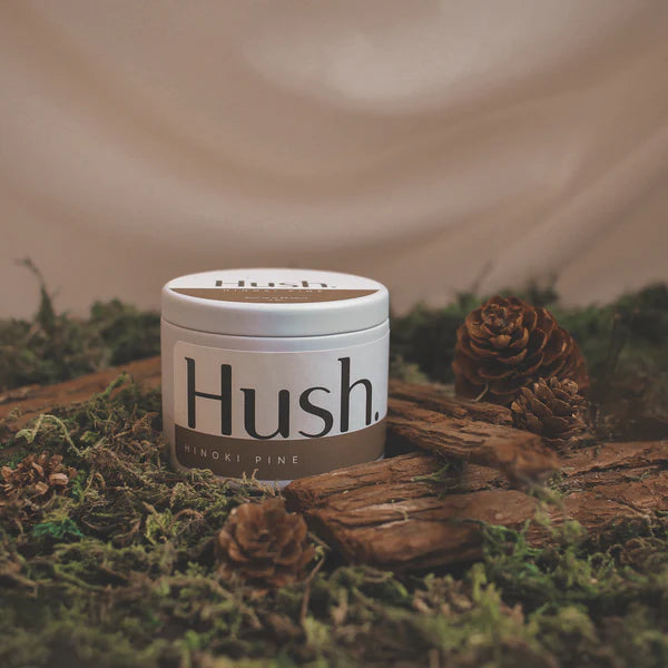 Hush Candle 4 Oz Tin - Hinoki Pine