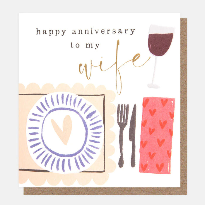 Greeting Card - Joyful Note Annivers Wife