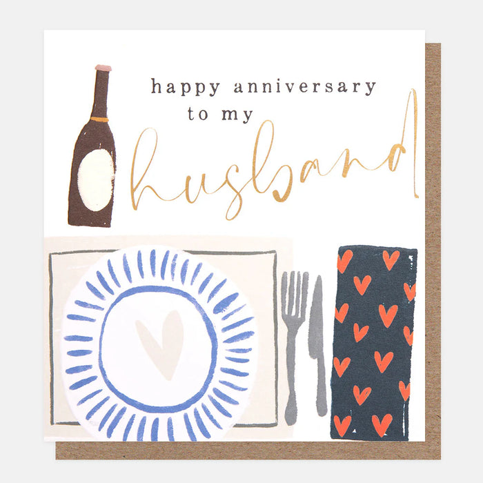 Greeting Card - Joyful Note Anniversary Husband