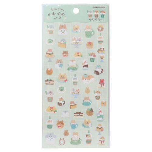 Japanese Fancy Sticker - Hamster Coffee & Cakes