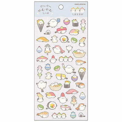 Japanese Fancy Sticker - Sushi Birds