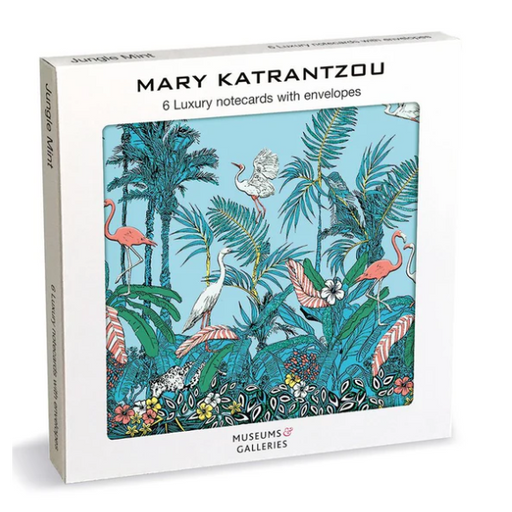 Jungle Mint Square Luxe Notecards