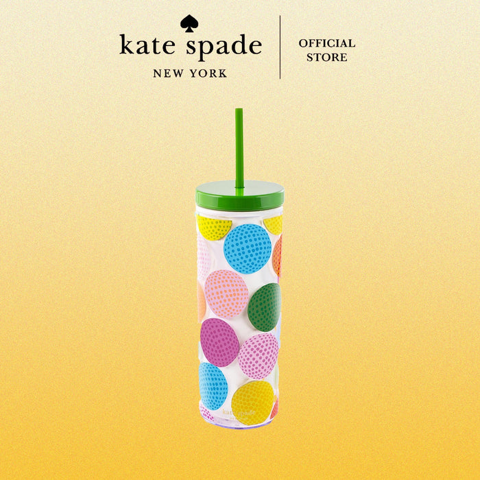 Kate Spade Acrylic Tumbler with Straw - Mini Golf