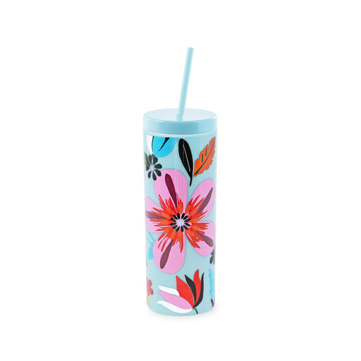 Kate Spade Acrylic Tumbler with Straw - Safari Floral