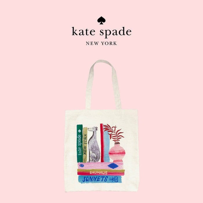 Kate Spade Canvas Book Tote-Bookshelf