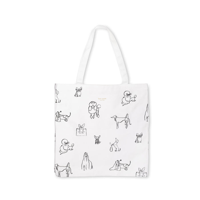 Kate Spade Canvas Book Tote-Dog Party