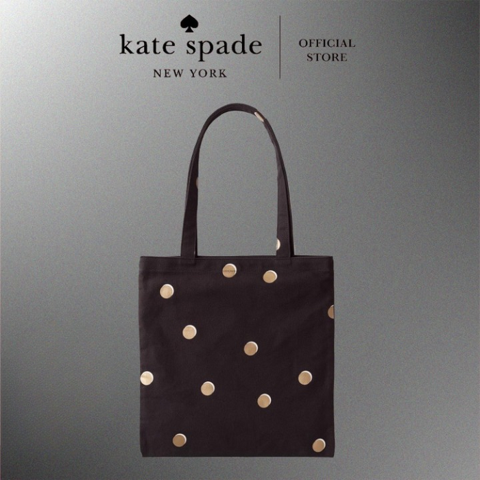 Kate Spade Canvas Book Tote - Scatter Dot