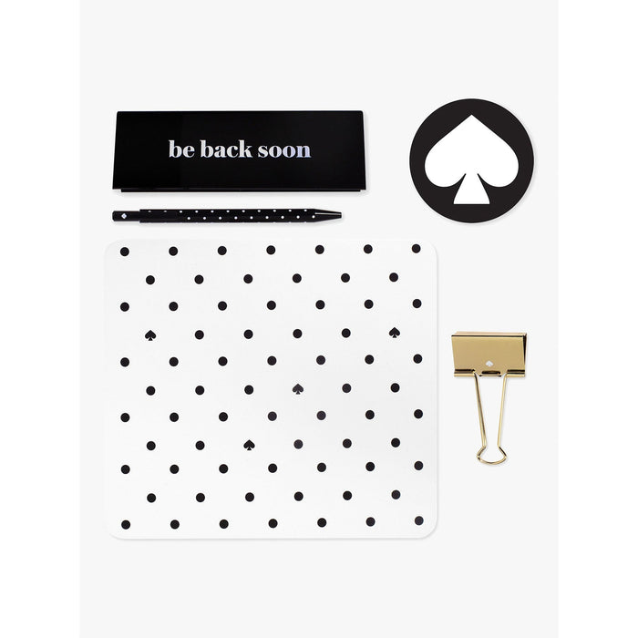 Kate Spade Desk Gift Set-Black & White Dot