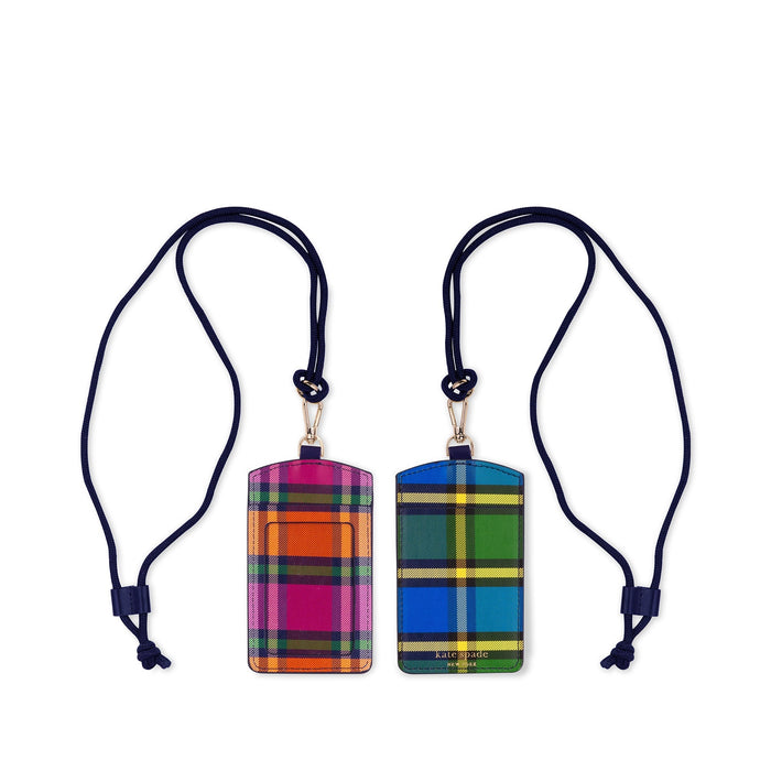 Kate Spade ID Holder - Grand Plaid Duo