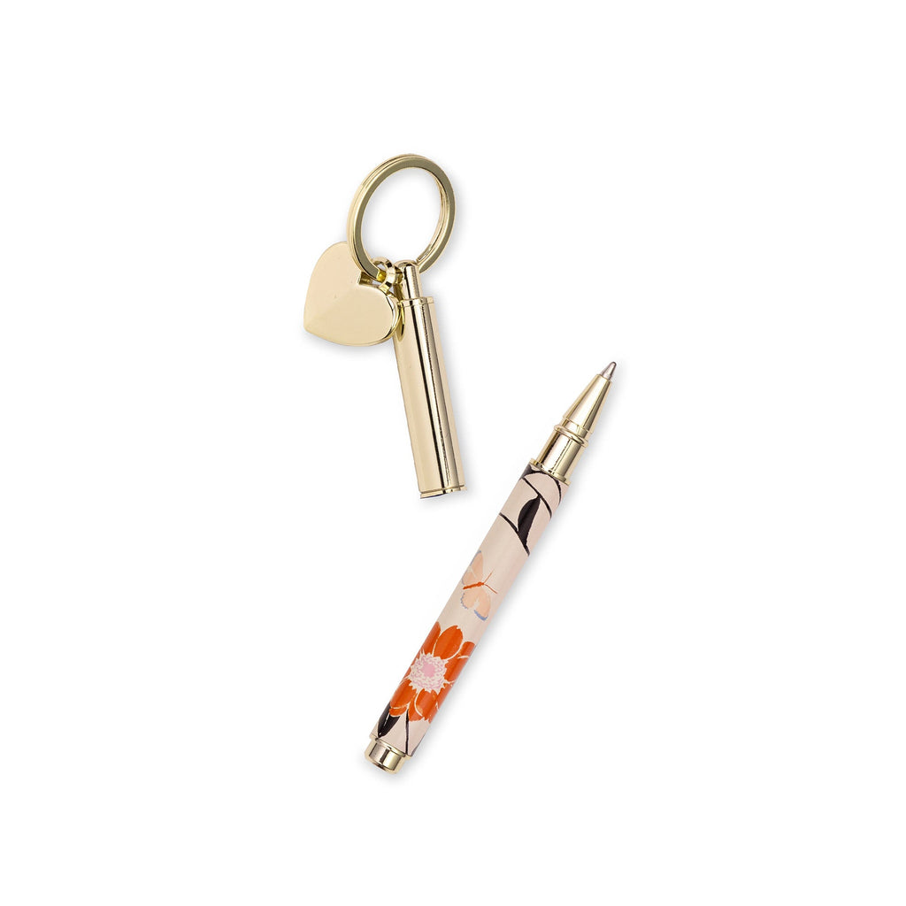 Kate Spade Ink Pen Key FobFloral Garden — PaperMarket