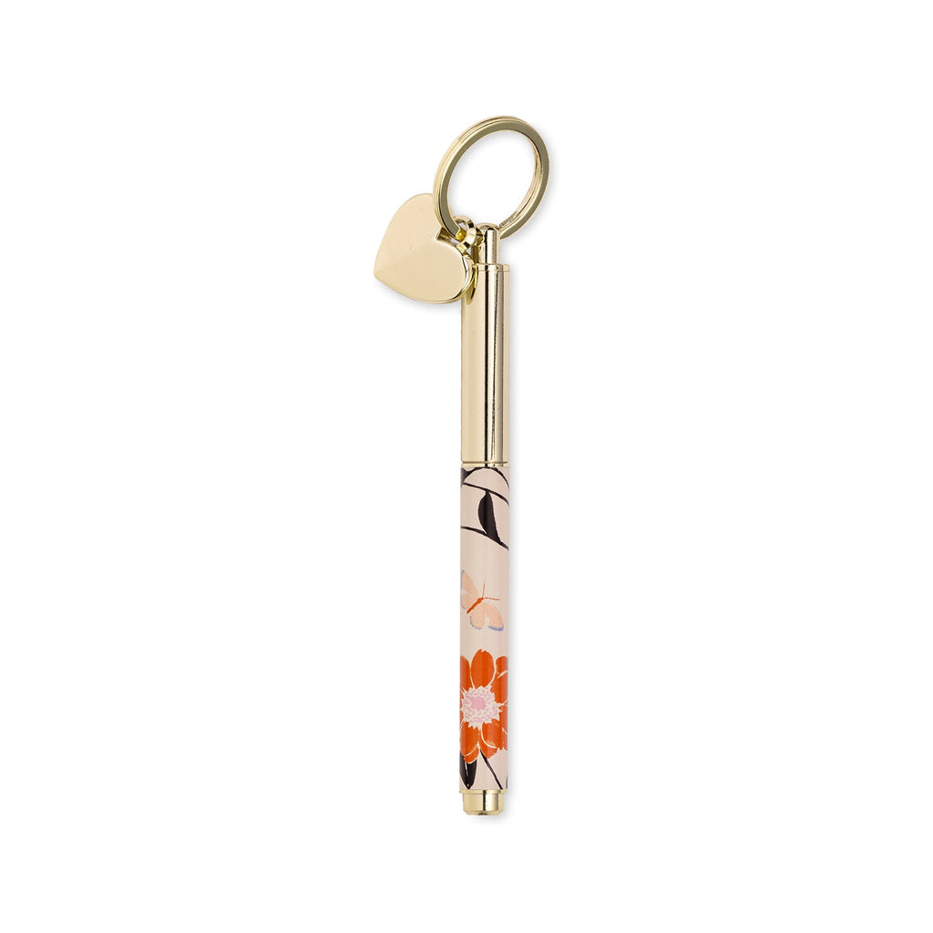 Kate Spade Ink Pen Key FobFloral Garden — PaperMarket