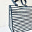 Kate Spade Multi Purpose Reusable Shopping Grocery Tote - Navy Painted Stripe