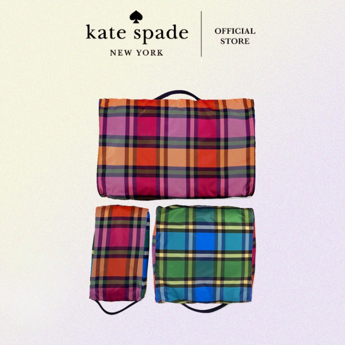 Kate Spade Packing Cube Set - Grand Plaid Duo