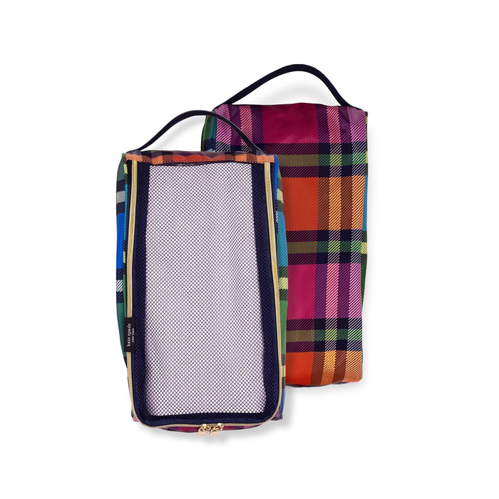 Kate Spade Packing Cube Set - Grand Plaid Duo