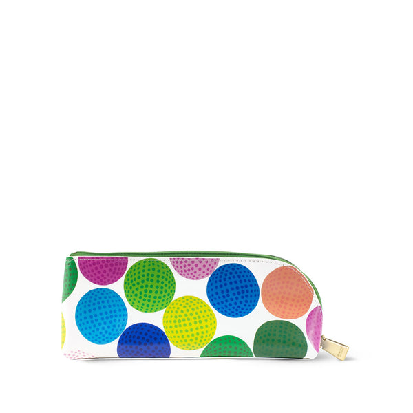 Kate Spade New York Pen and Pencil Case with Office Supplies, Green Zip  Pouch Includes 2 Pencils, Sharpener, Eraser, and Ruler (Picture Dot)