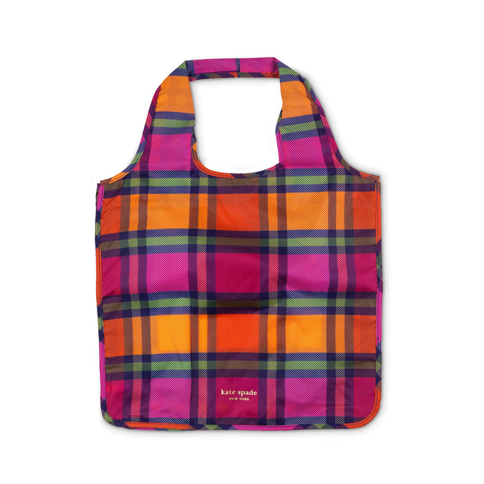 Kate Spade Reusable Shopping Tote - Grand Plaid Duo