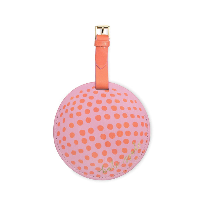 Kate Spade Round Luggage Tag - Mini Golf Pink