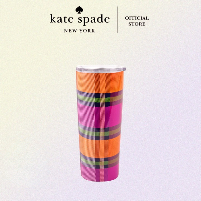 Kate Spade Stainless Steel Tumbler - Grand Plaid Duo