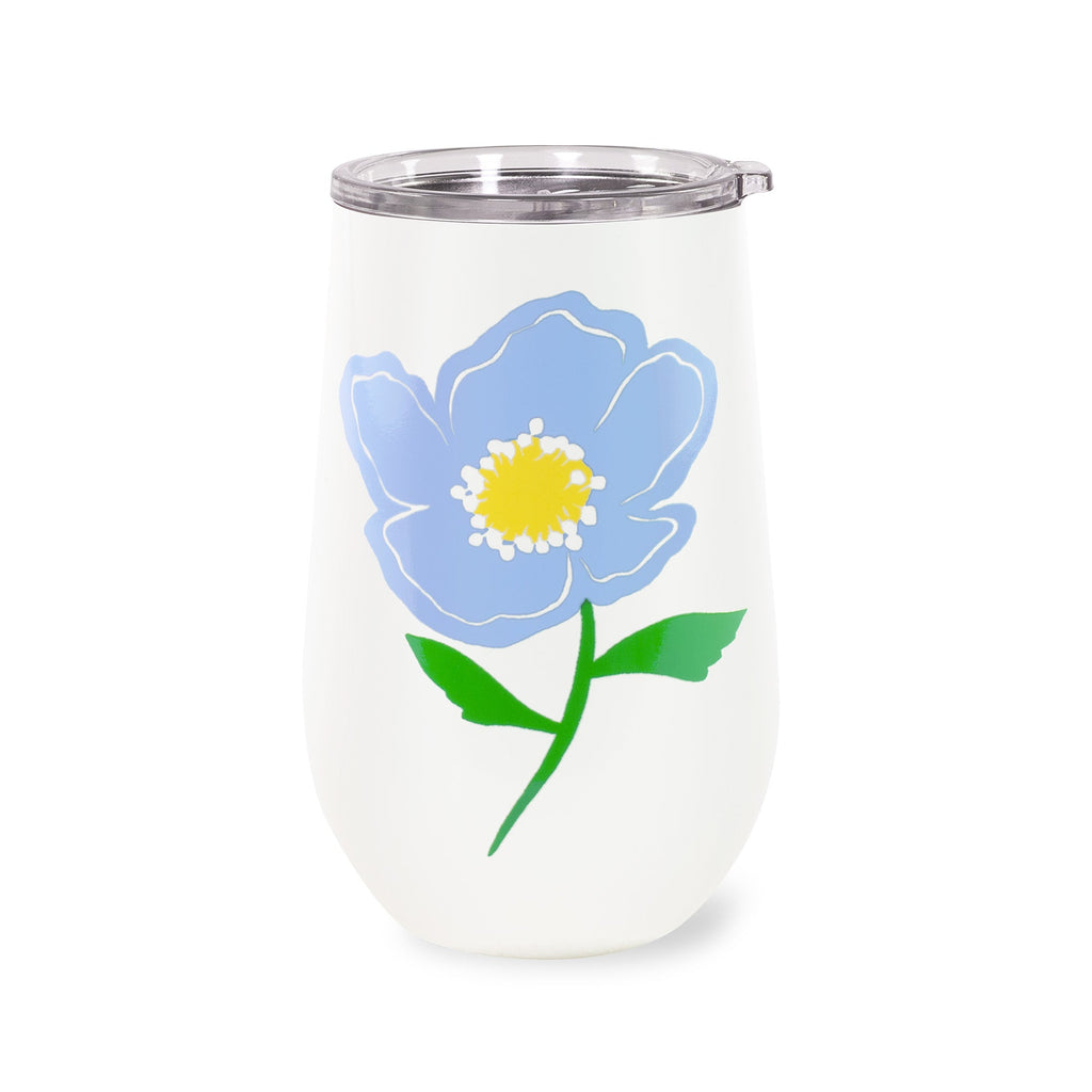 Kate Spade Stainless Steel Wine Tumbler Sunshine Floral — PaperMarket