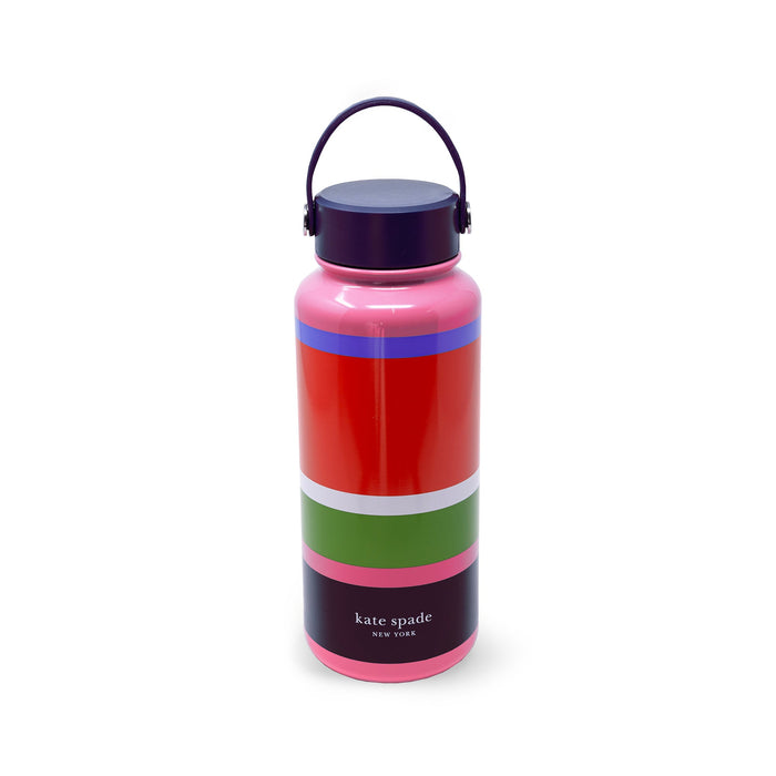 Kate Spade Stainless Steel XL Water Bottle - Sunny Day Stripe