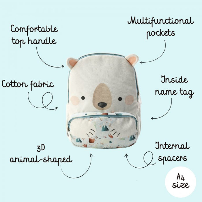 Kids Junior Backpack - Munchy The Bear