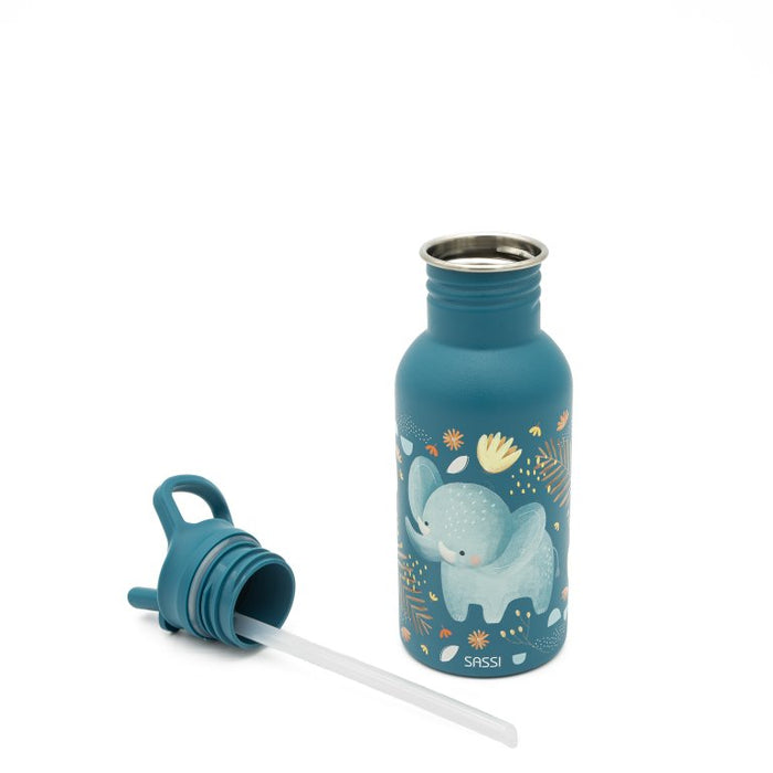 Kids Stainless Steel Bottle (500 ml) - Chewy The Elephant