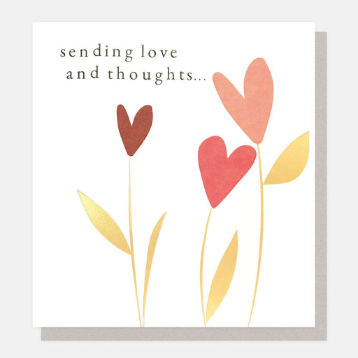 Greeting Card - Golden Sending Love Thoughts