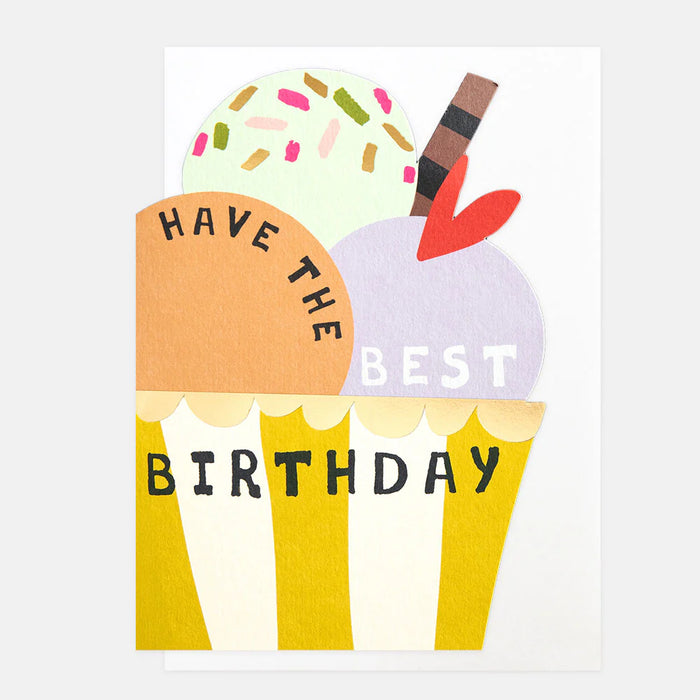 Greeting Card - Little Treats Bday Ice Cream Cup