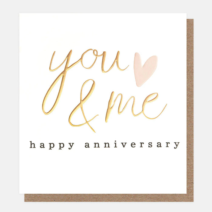 Greeting Card - You & Me Anniversary Heart