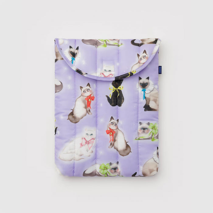 Baggu Puffy Laptop Sleeve 13/14 inch - Fancy Cats