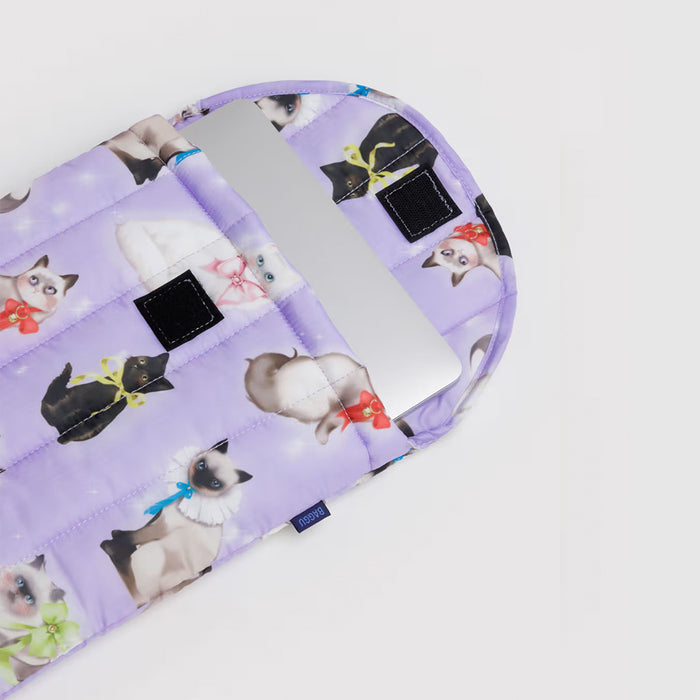 Baggu Puffy Laptop Sleeve 13/14 inch - Fancy Cats