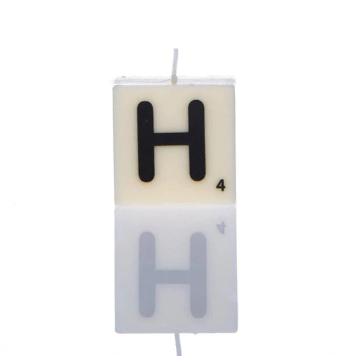 Letter Candle - H