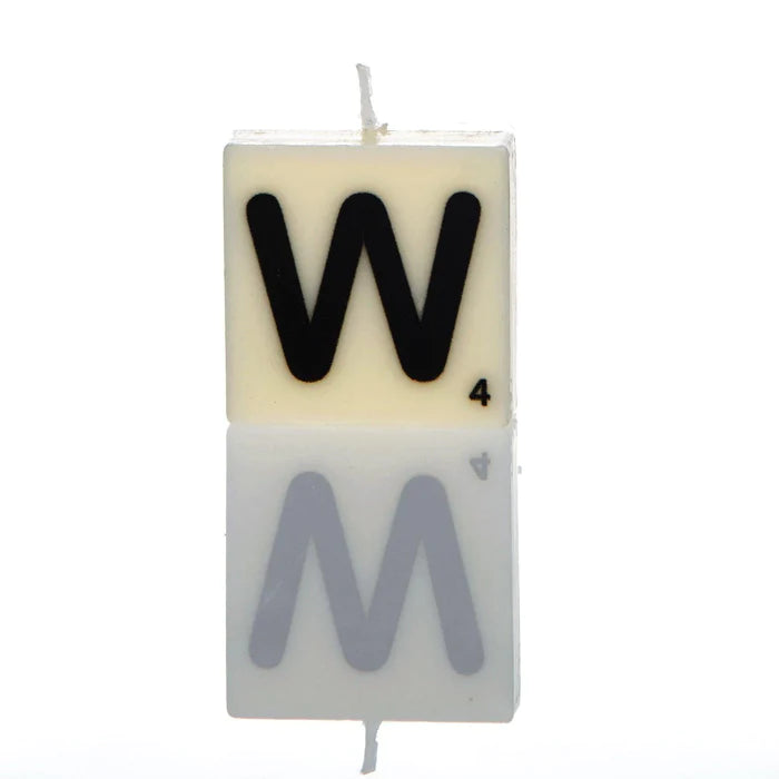 Letter Candle - W