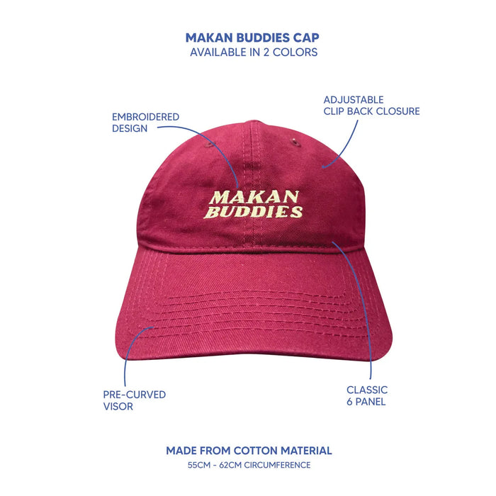 Makan Buddies Cap - Red