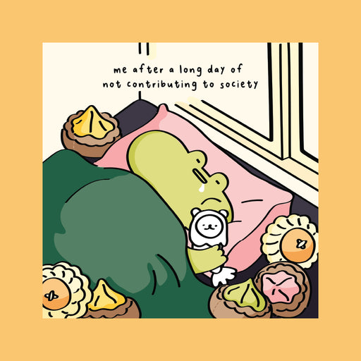 Me After A Long Day Card (15x15cm)