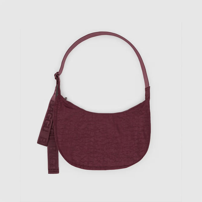 Baggu Medium Nylon Crescent Bag - Mahogony