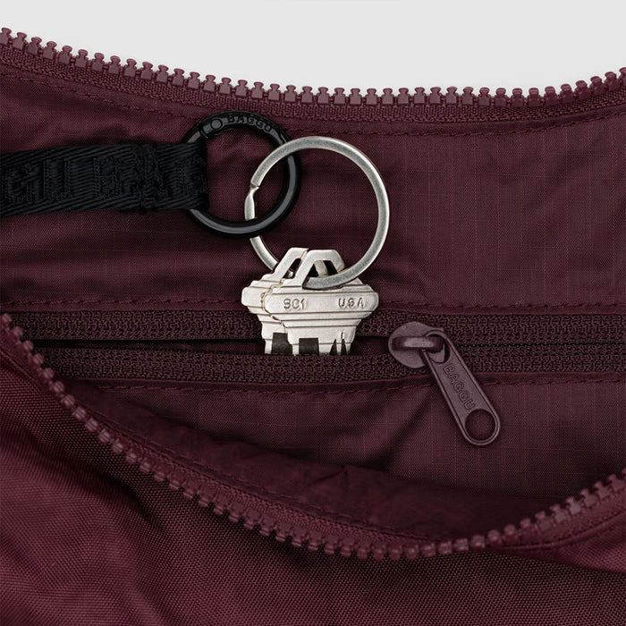 Baggu Medium Nylon Crescent Bag - Mahogony