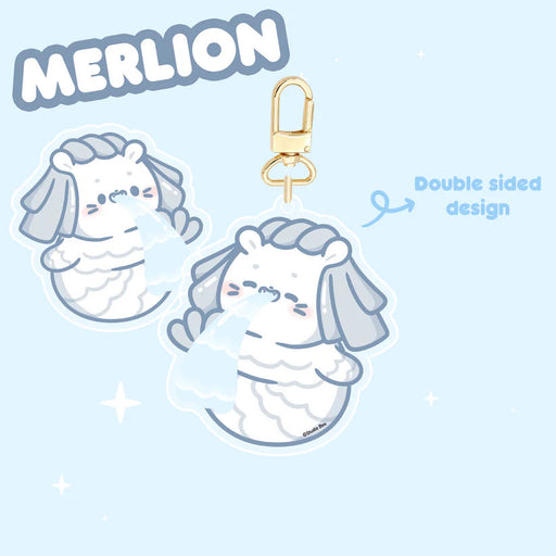 Merlion Double Sided Keychain