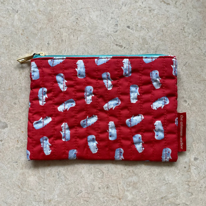Merlion Quilt Pouch (Crimson)