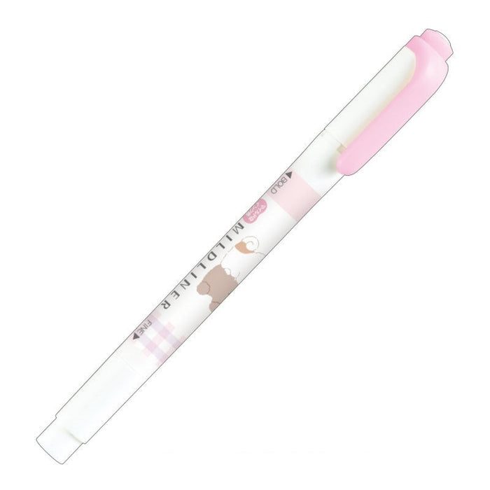 Midliner Highlighter Dual Tip Pen - Pastel Pink