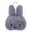Miffy Head Backpack Clip Fluffy Dark Grey