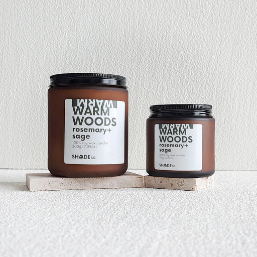 Mini Candle Warm Woods